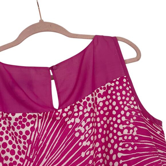 Doncaster Pink & White Patterned Mini Dress - Picture 5 of 6